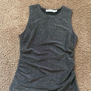 Rebecca Minkoff Shimmering Gray Tank Top